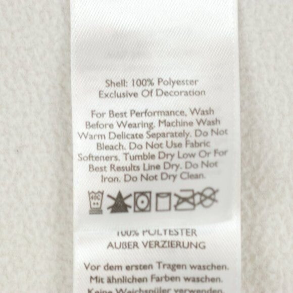 Eddie Bauer First Ascent Women's XS Off White Fleece Full Zip Jacket - Picture 10 of 10